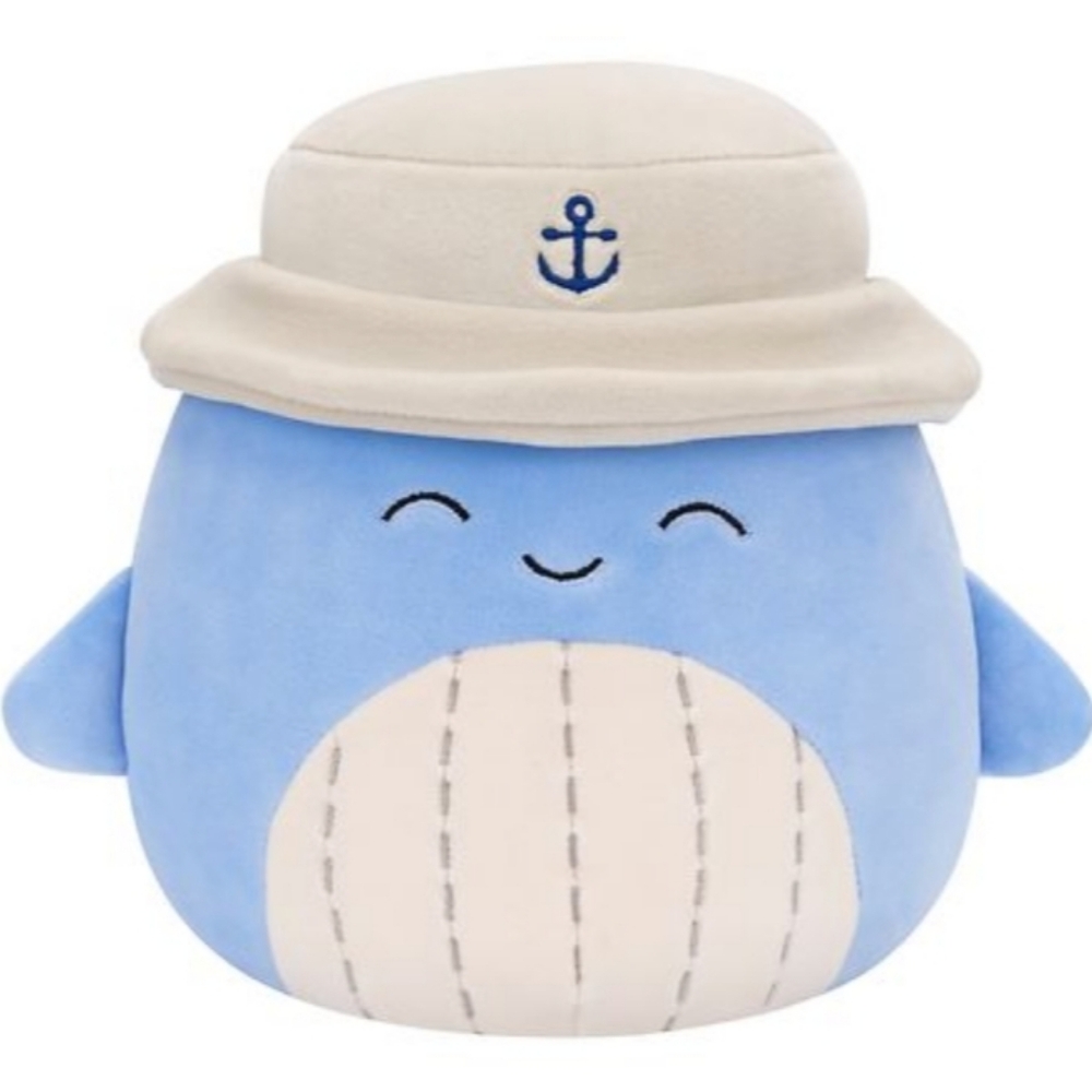 Squishmallows 16 Inch Samir The Blue Whale With Sailor Hat Christmas 2024